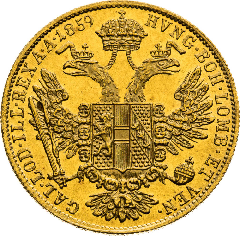 Ducat 1859 - back