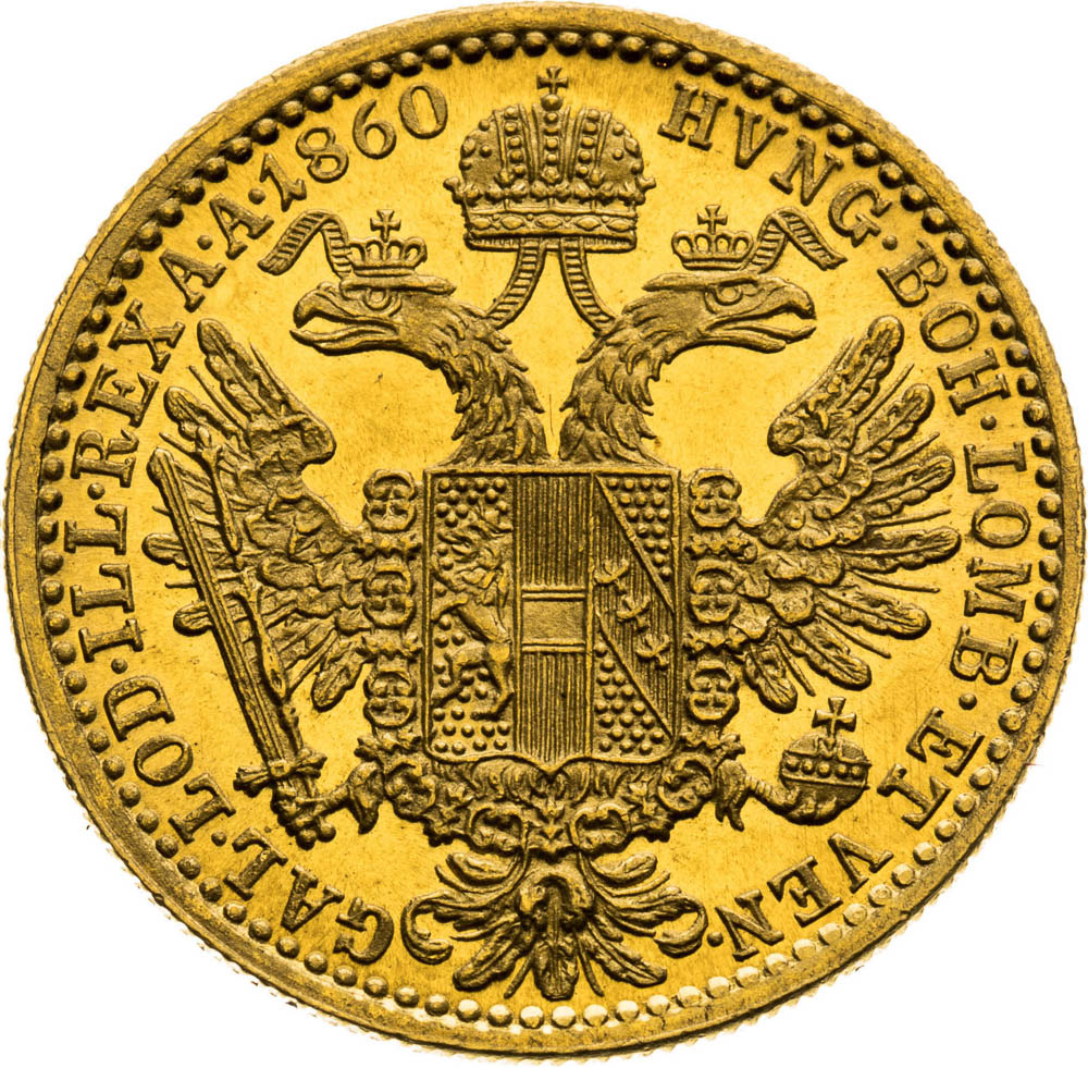 Ducat 1860 - back
