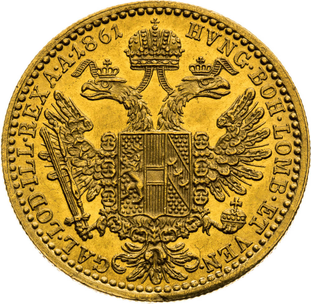 Ducat 1861 - back