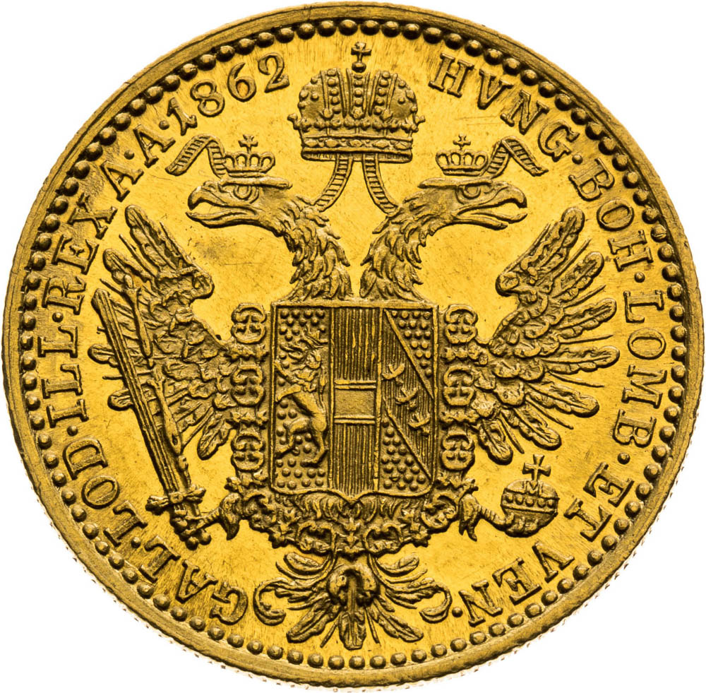 Ducat 1862 - back