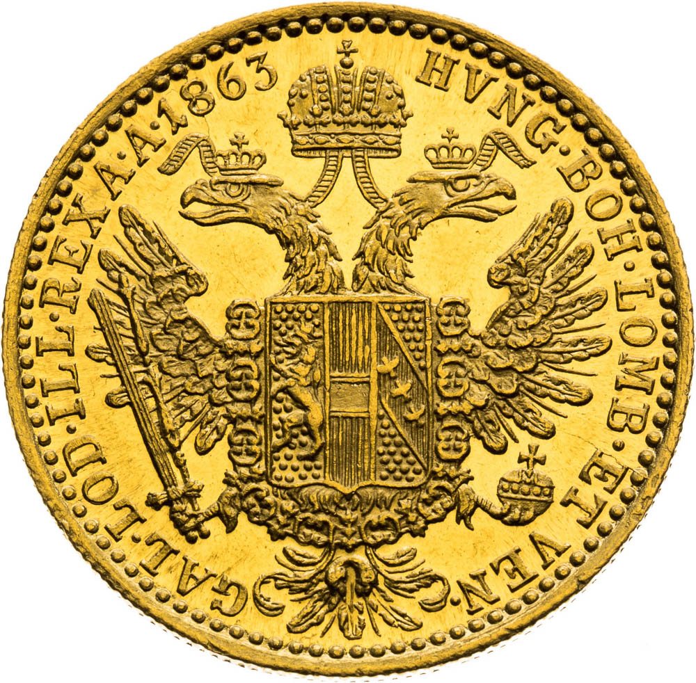 Ducat 1863 - back