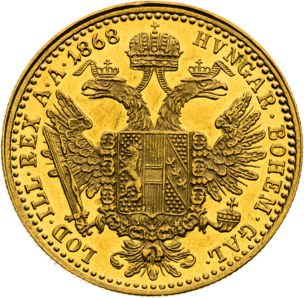 Ducat 1868 - back