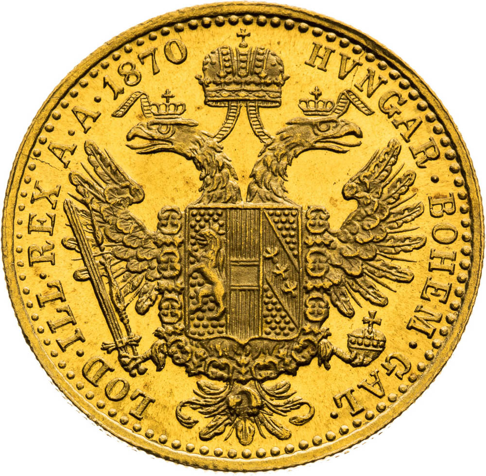 Ducat 1870 - back