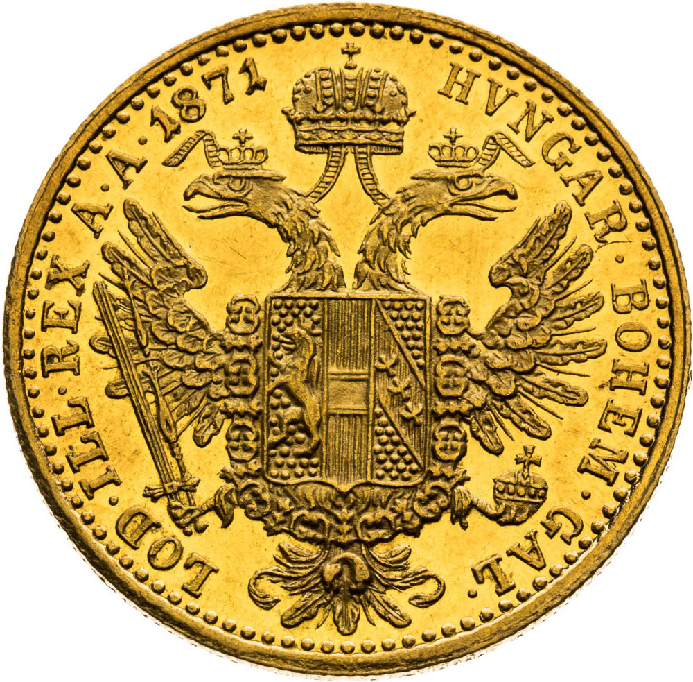 Ducat 1871 - back