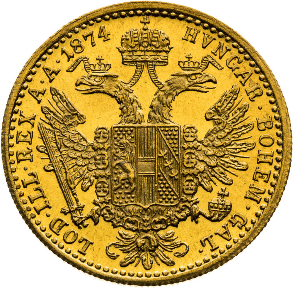 Ducat 1874 - back