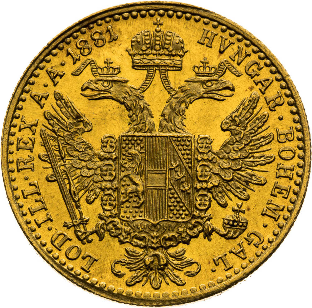 Ducat 1881 - back