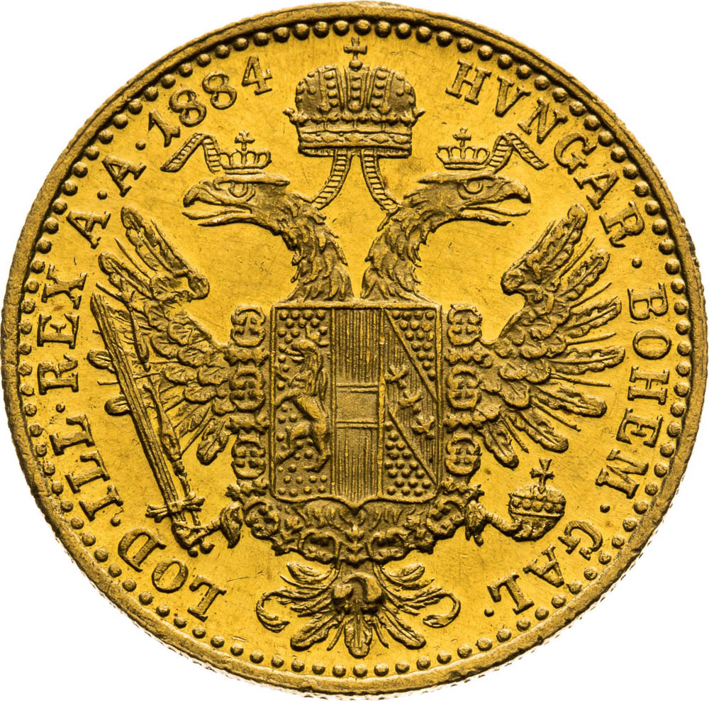 Ducat 1884 - back