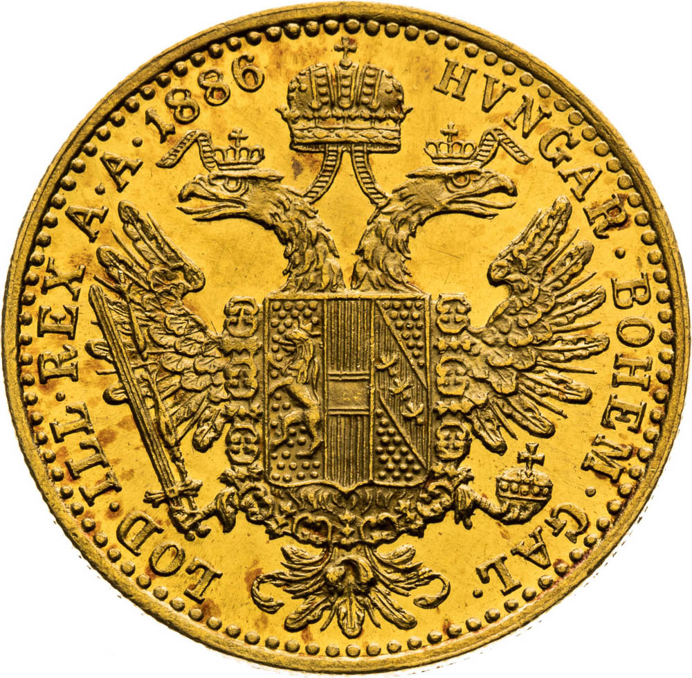 Ducat 1886 - back