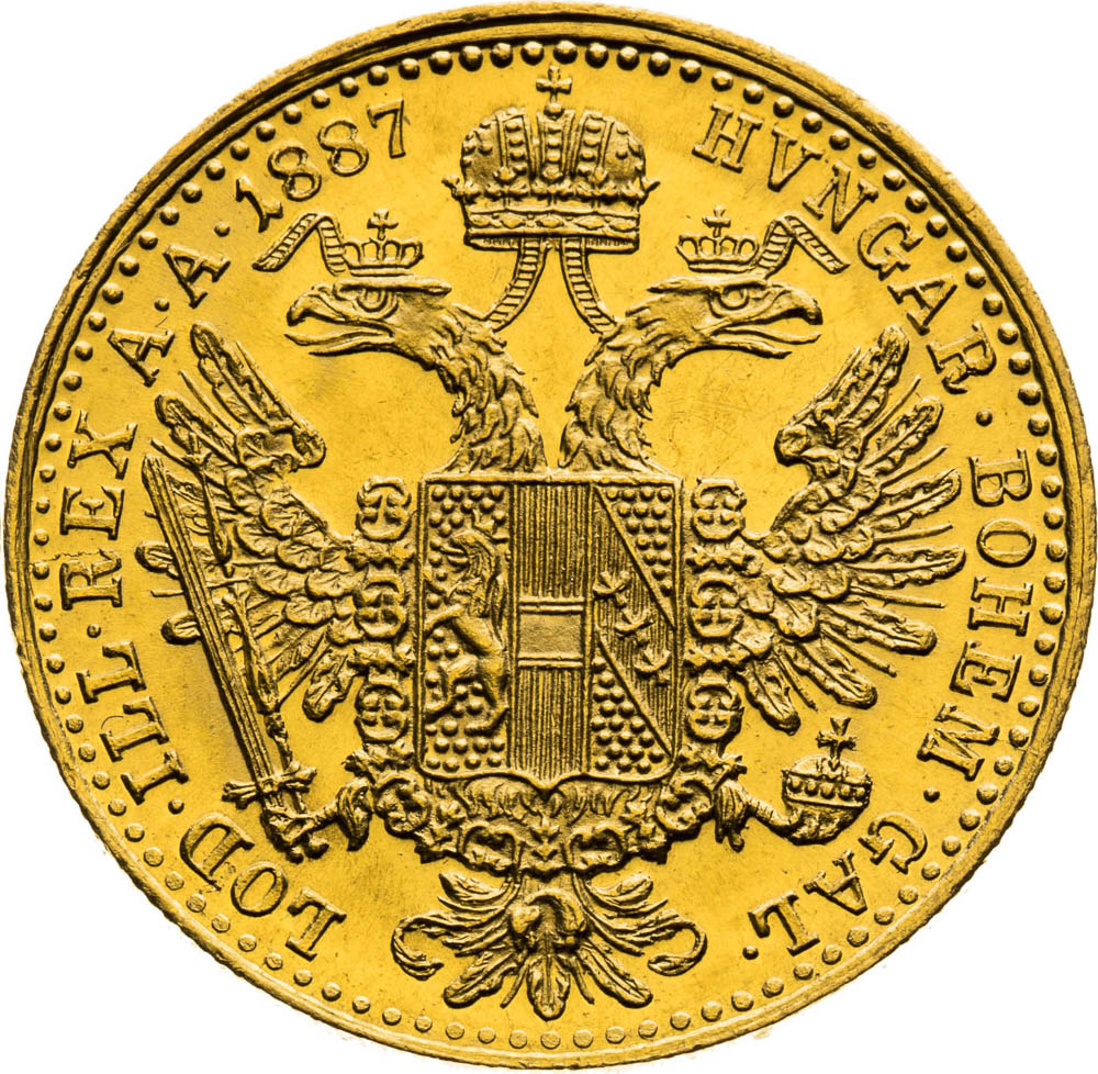 Ducat 1887 - back