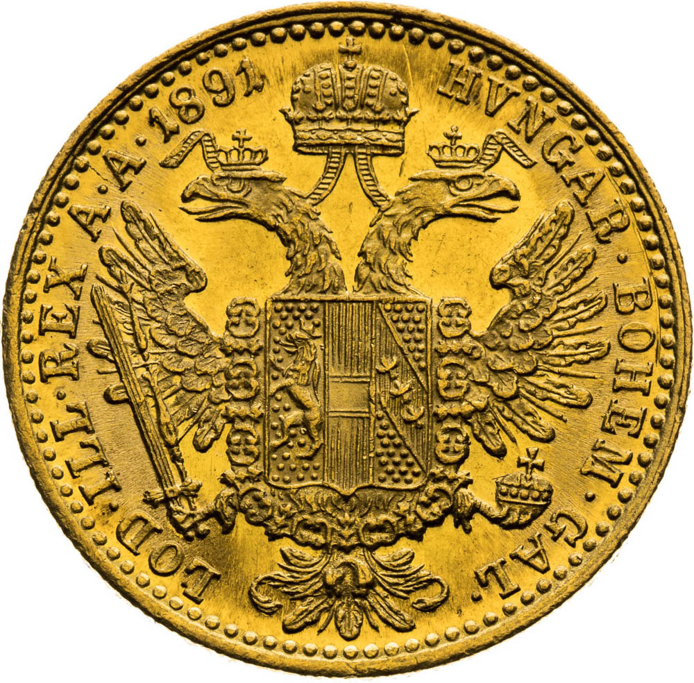 Ducat 1891 - back