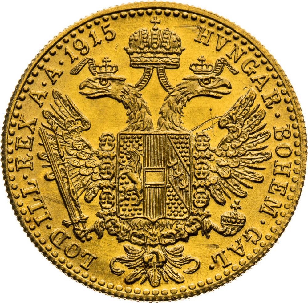 Ducat 1915 (Restrike) - back
