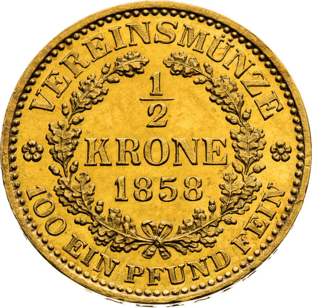 Federal 1/2 Corona 1858 - back