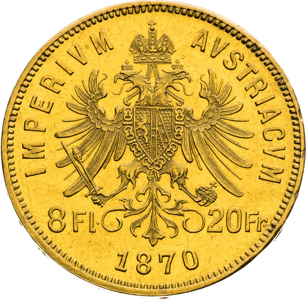8 Florin 1870 - back