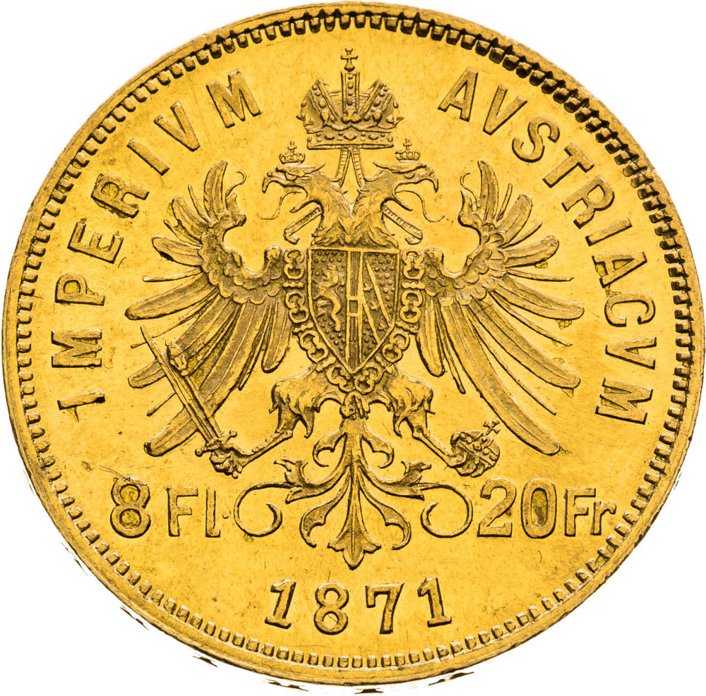 8 Florin 1871 - back