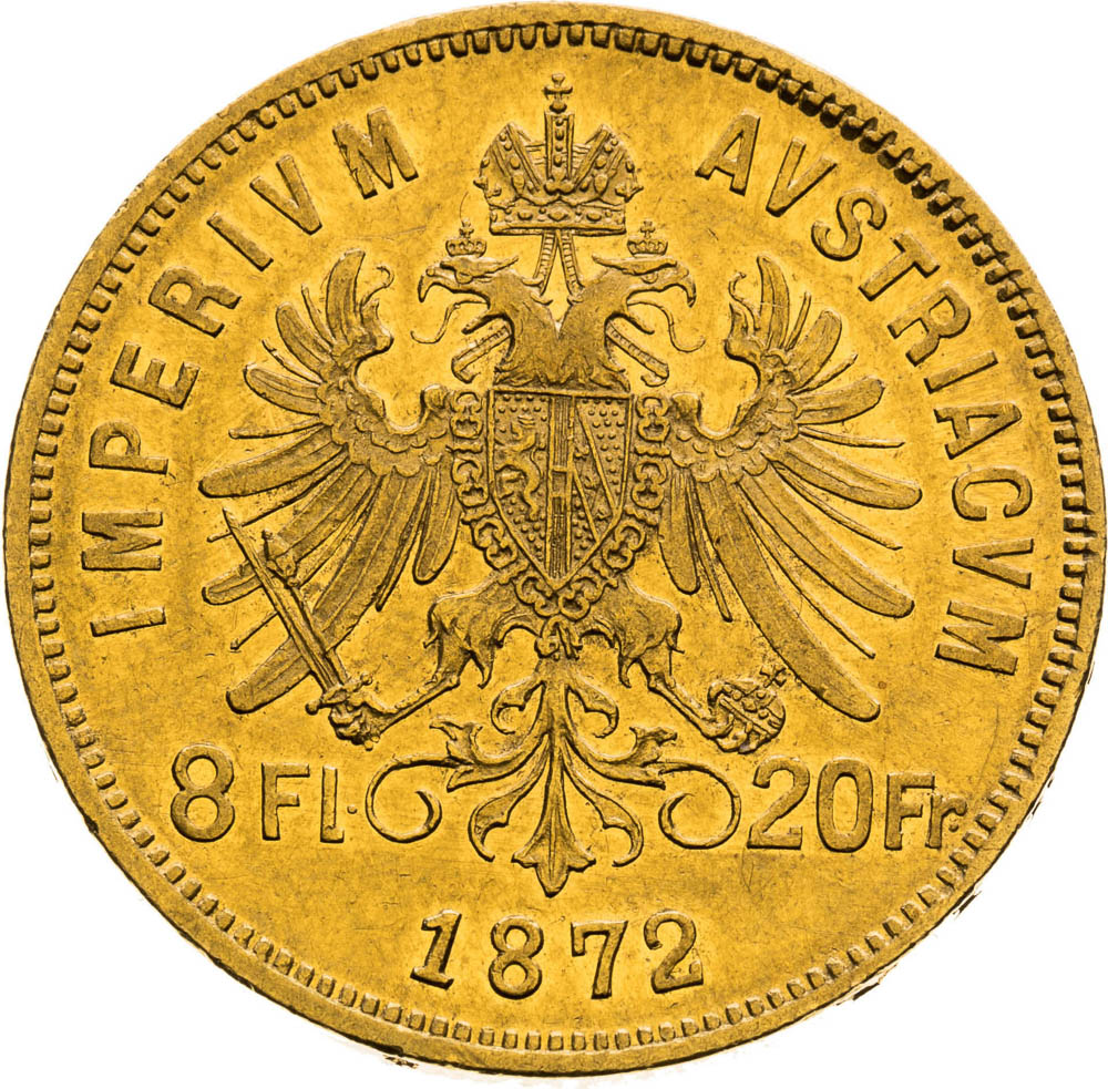 8 Florin 1872 - back