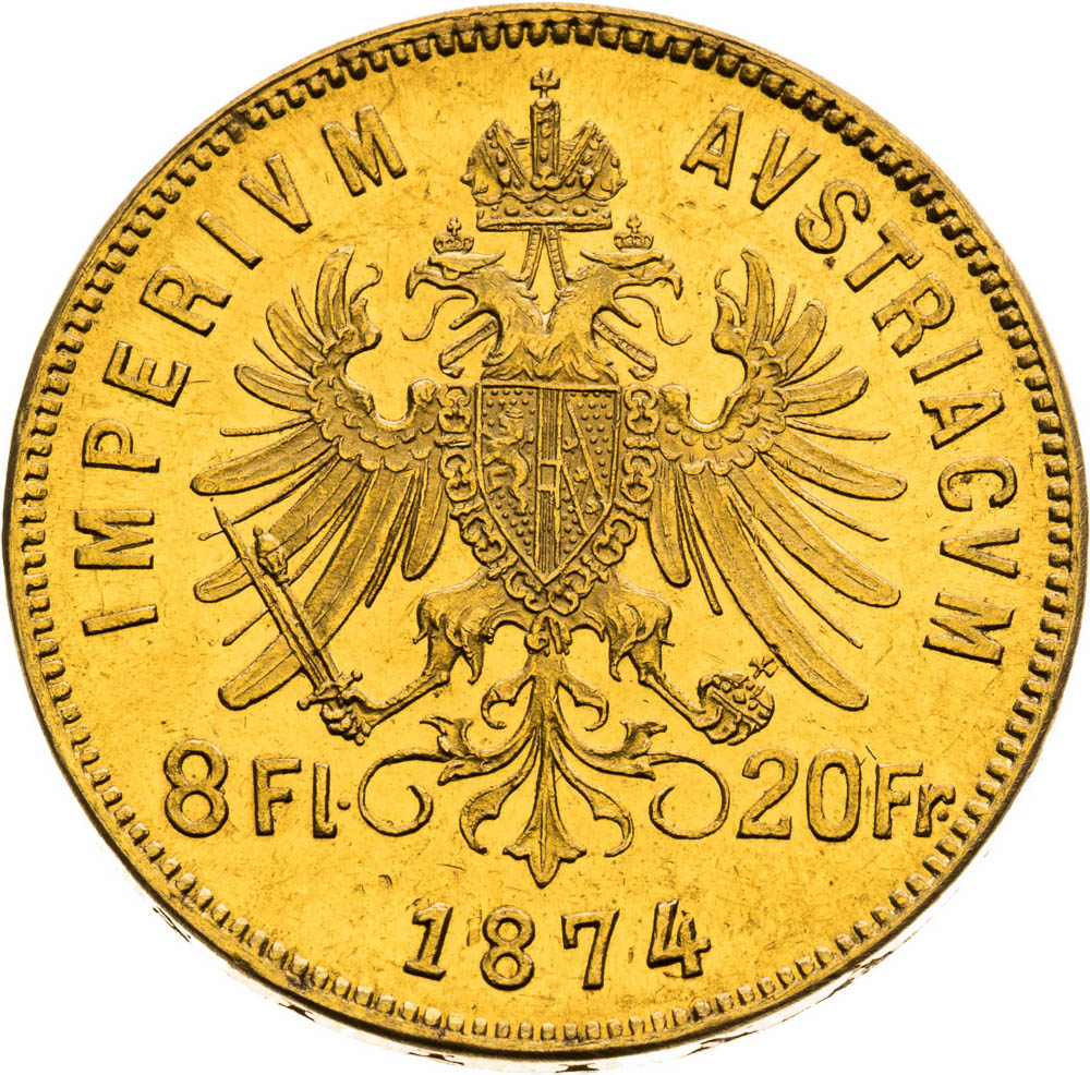 8 Florin 1874 - back
