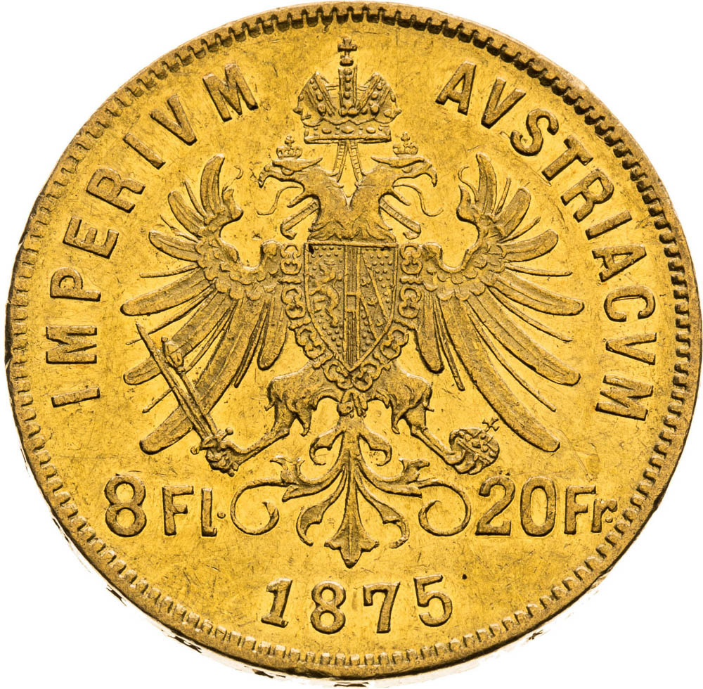 8 Florin 1875 - back
