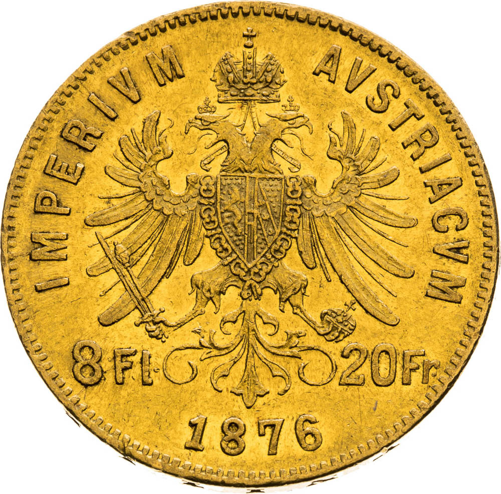 8 Florin 1876 - back