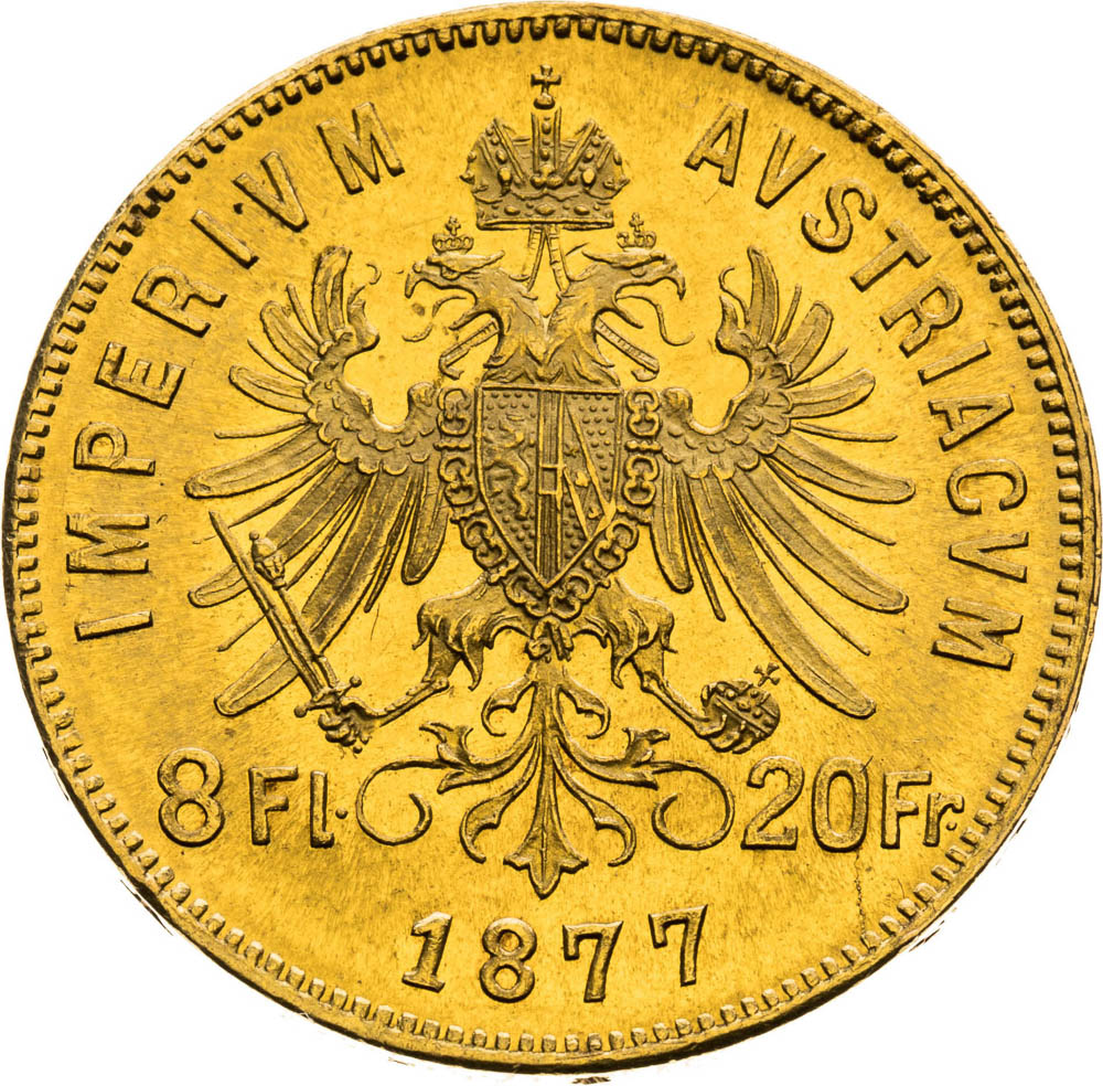 8 Florin 1877 - back