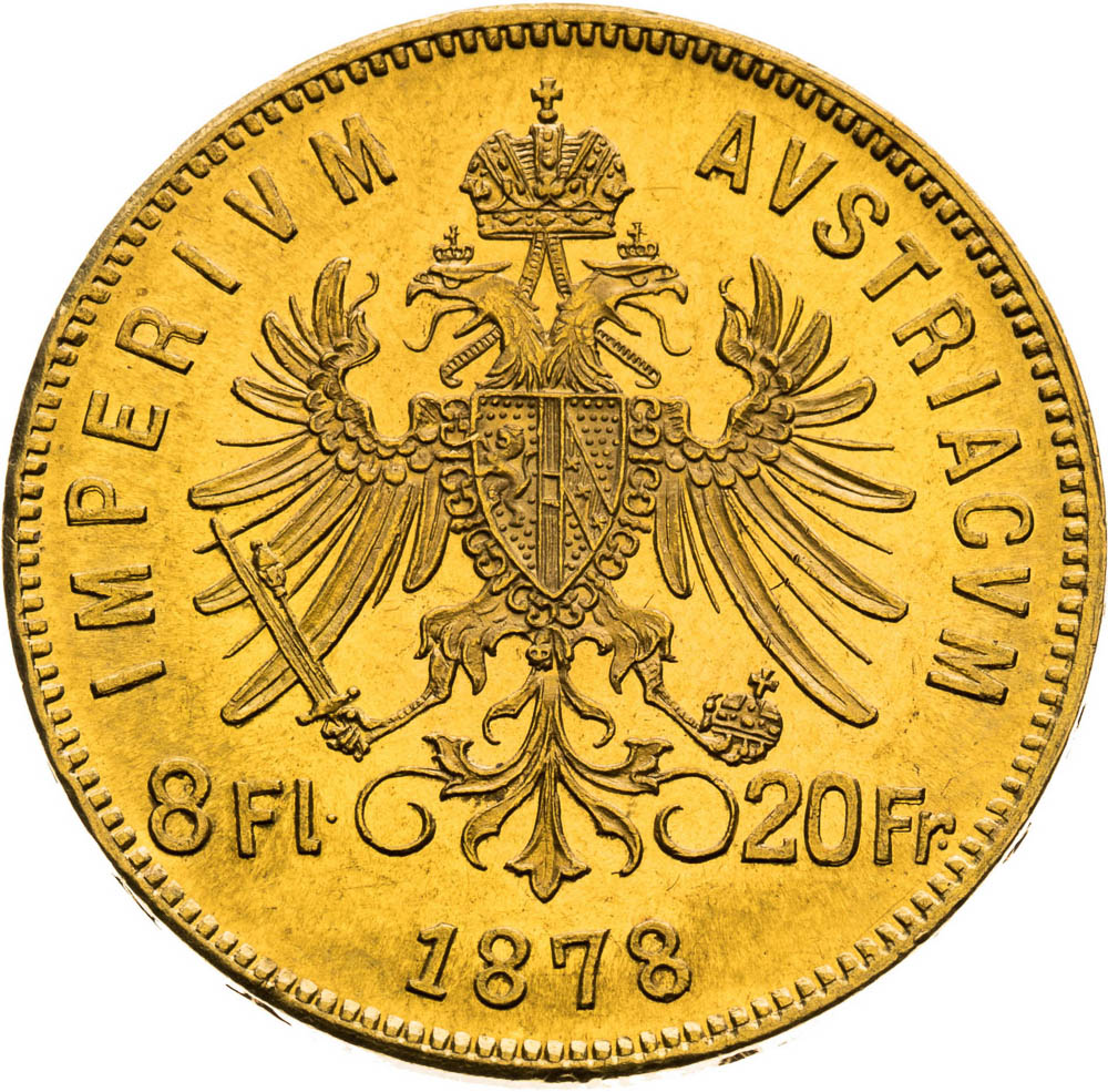 8 Florin 1878 - back