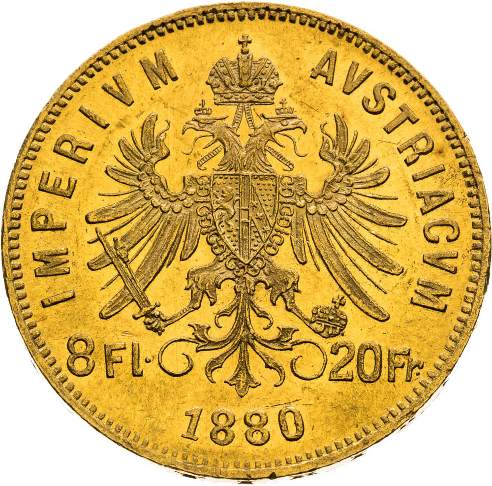 8 Florin 1880 - back