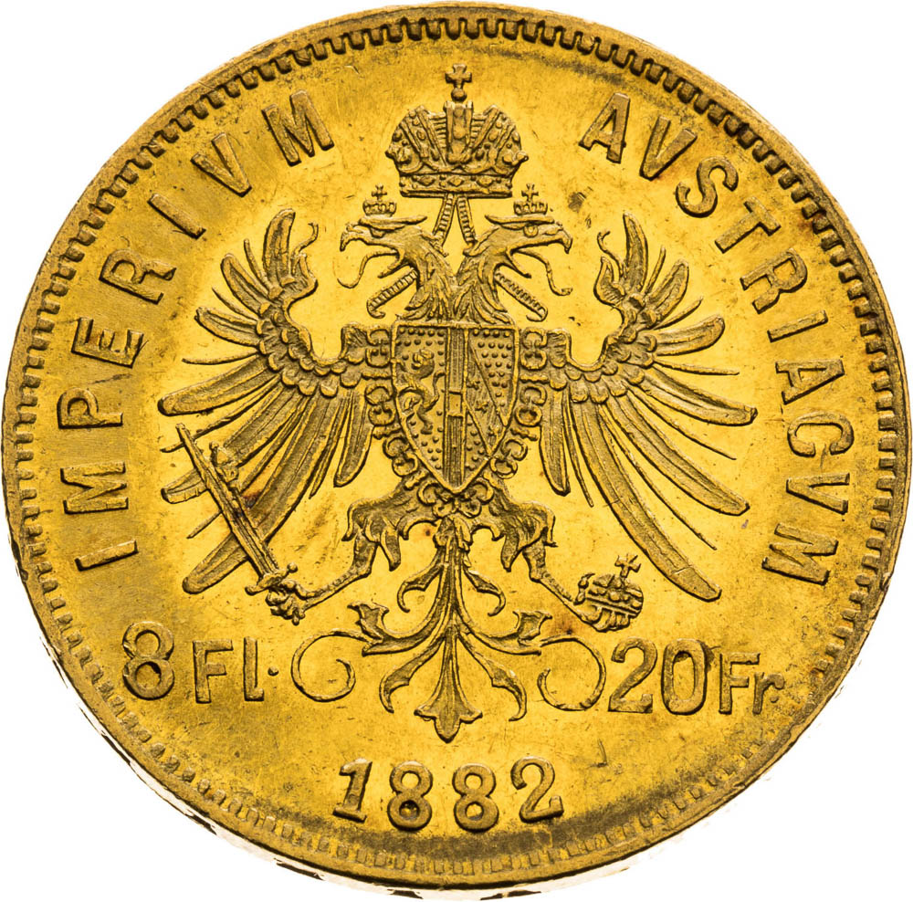 8 Florin 1882 - back