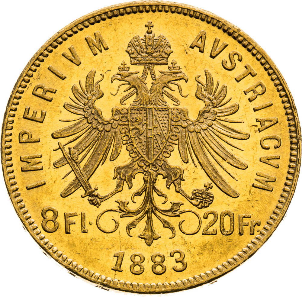 8 Florin 1883 - back