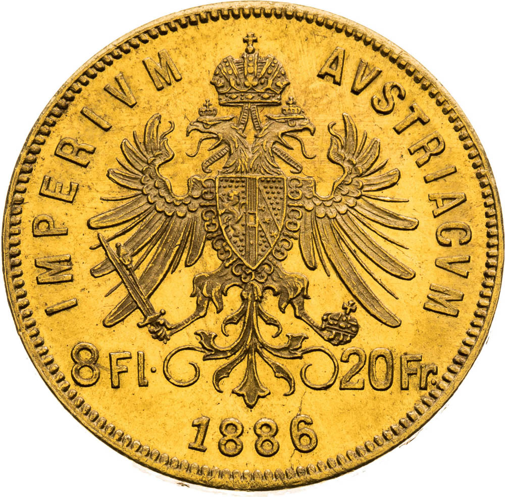 8 Florin 1886 - back