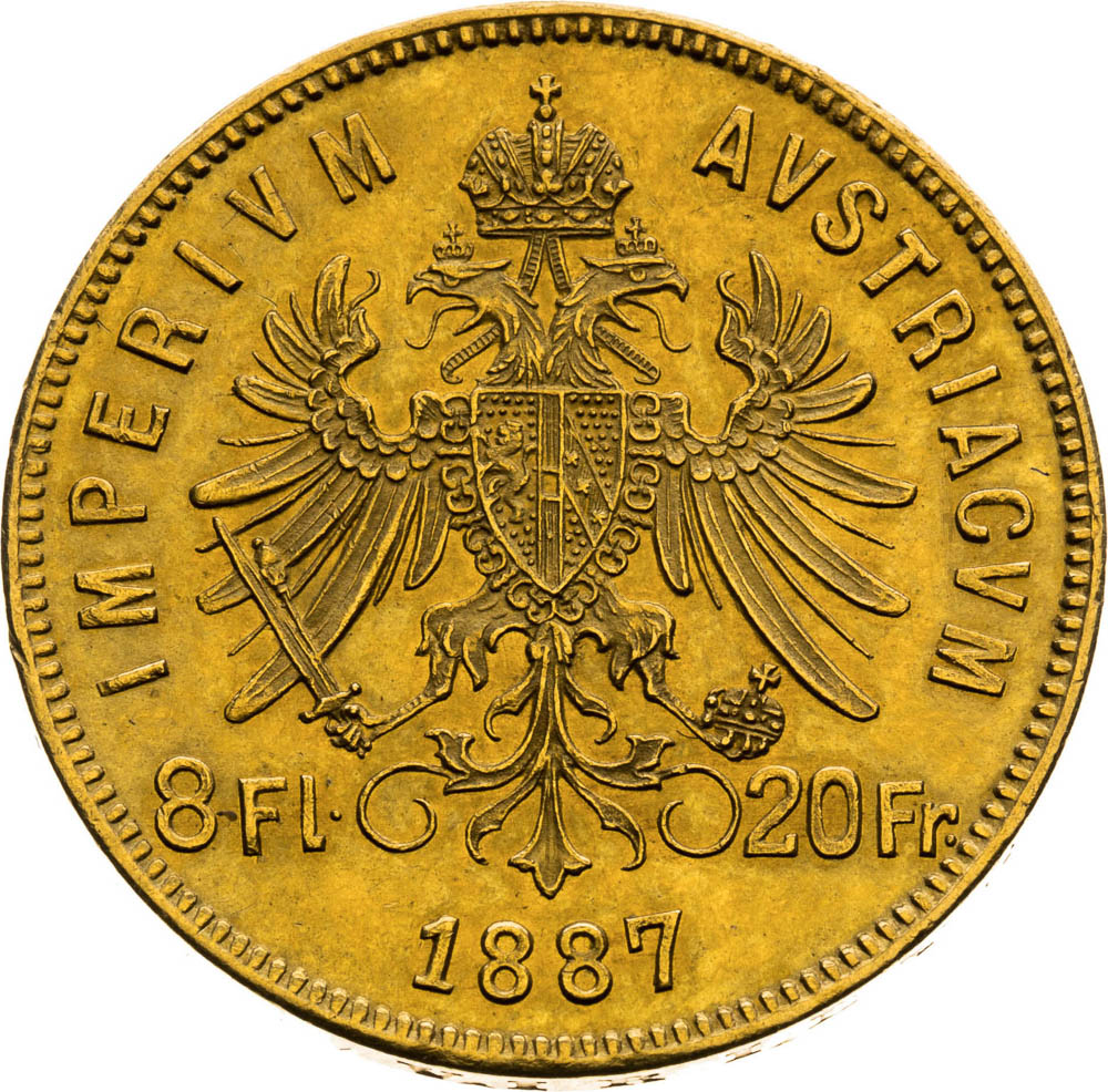 8 Florin 1887 - back