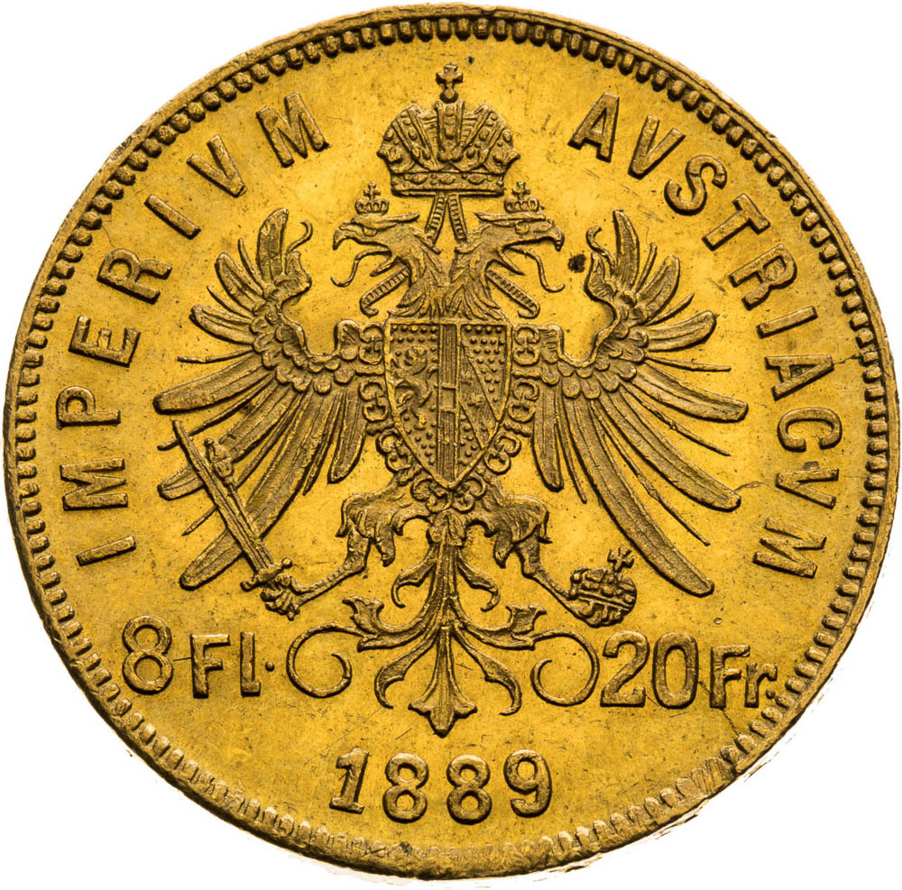 8 Florin 1889 - back