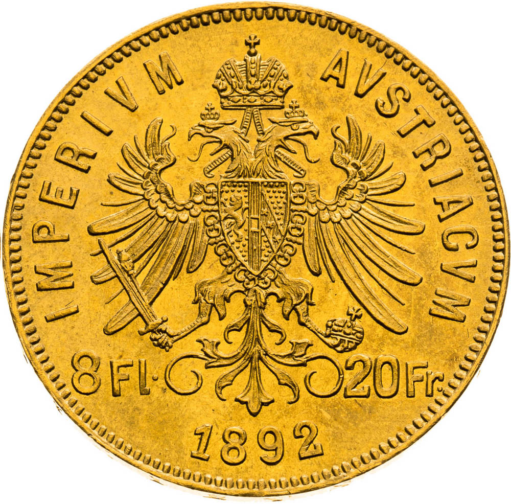8 Florin 1892 (Restrike) - back