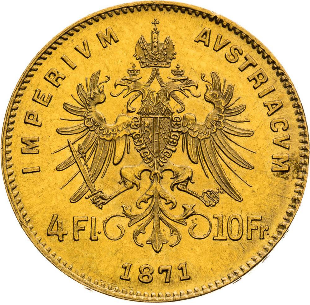 4 Florin 1871 - back