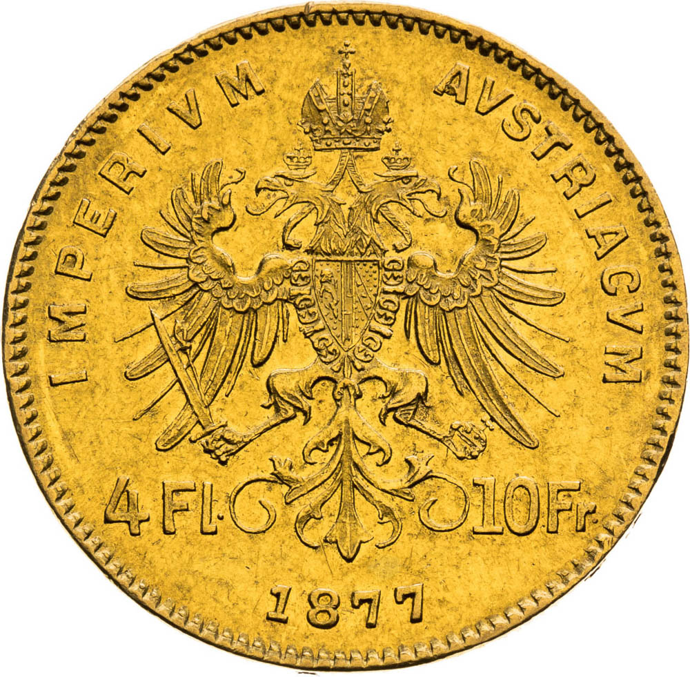 4 Florin 1877 - back