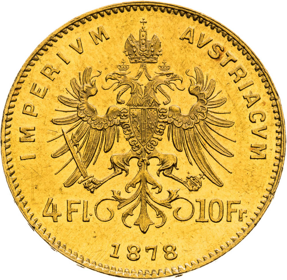 4 Florin 1878 - back