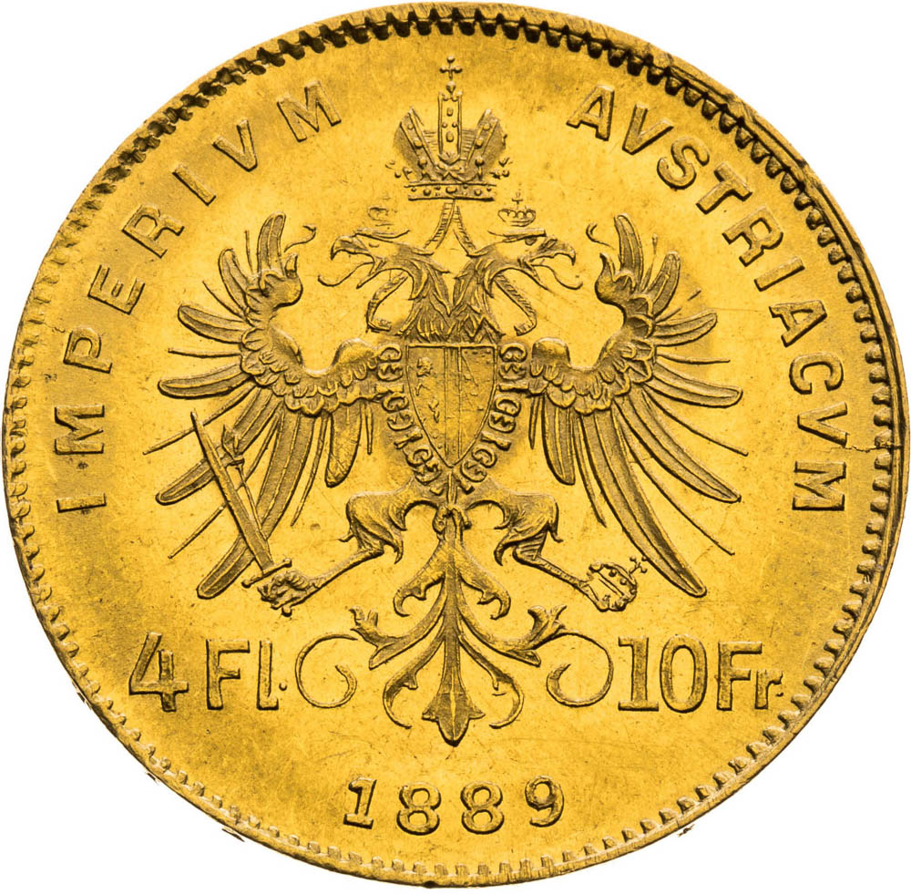 4 Florin 1889 - back
