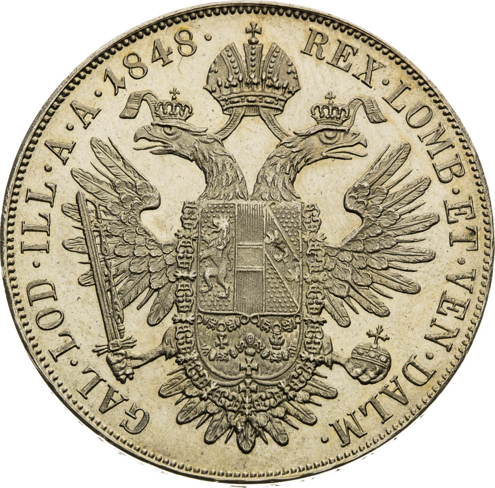 Thaler 1848 - back