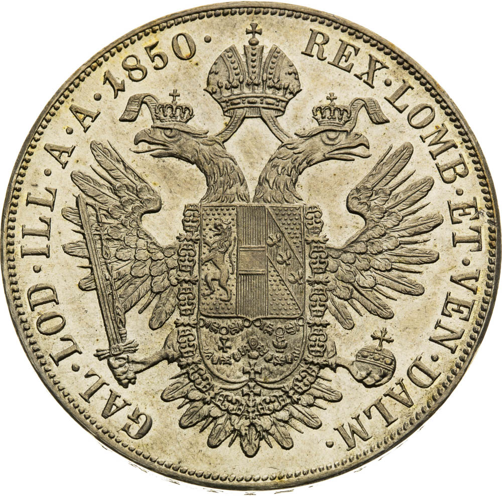 Thaler 1850 - back