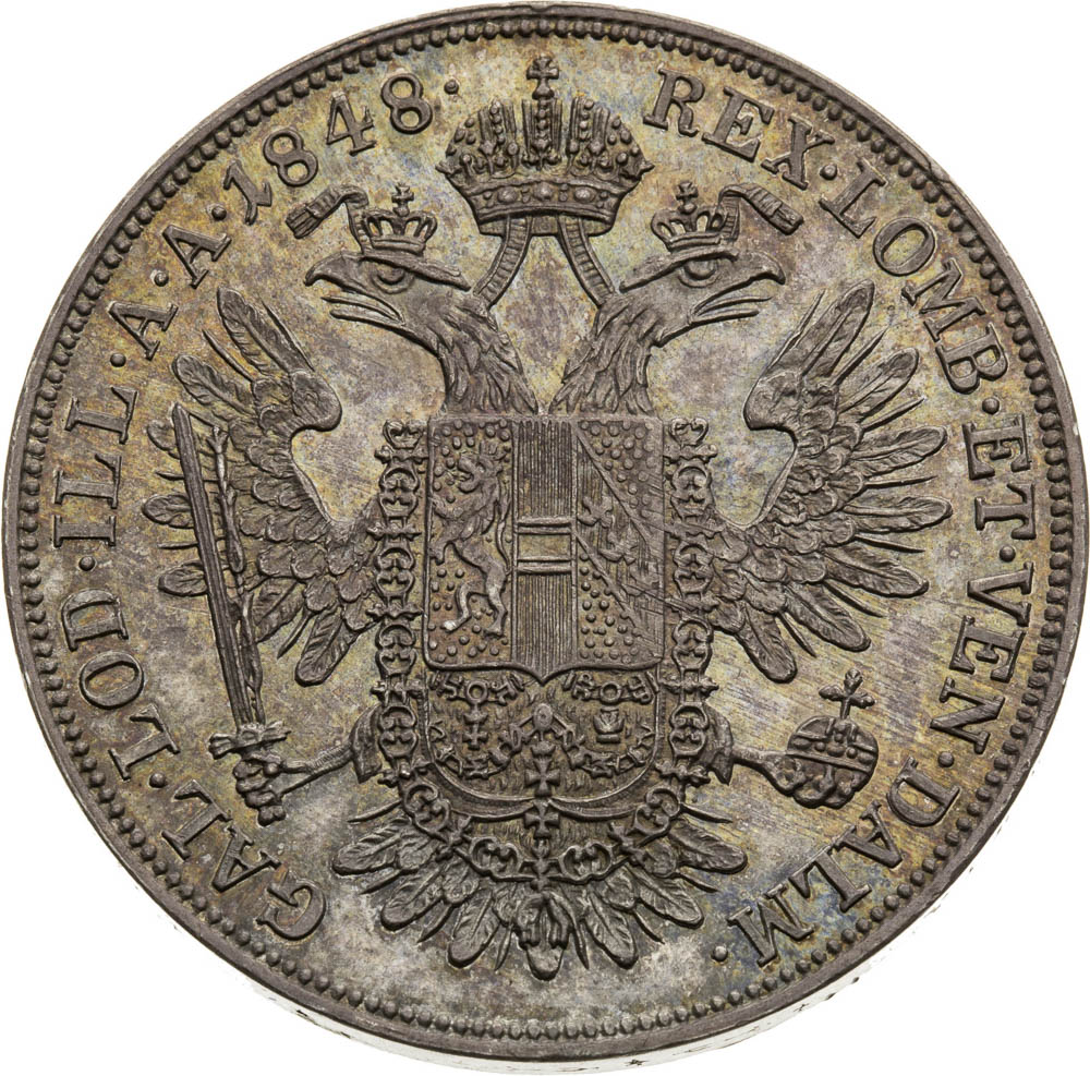1/2 Thaler 1848 - back