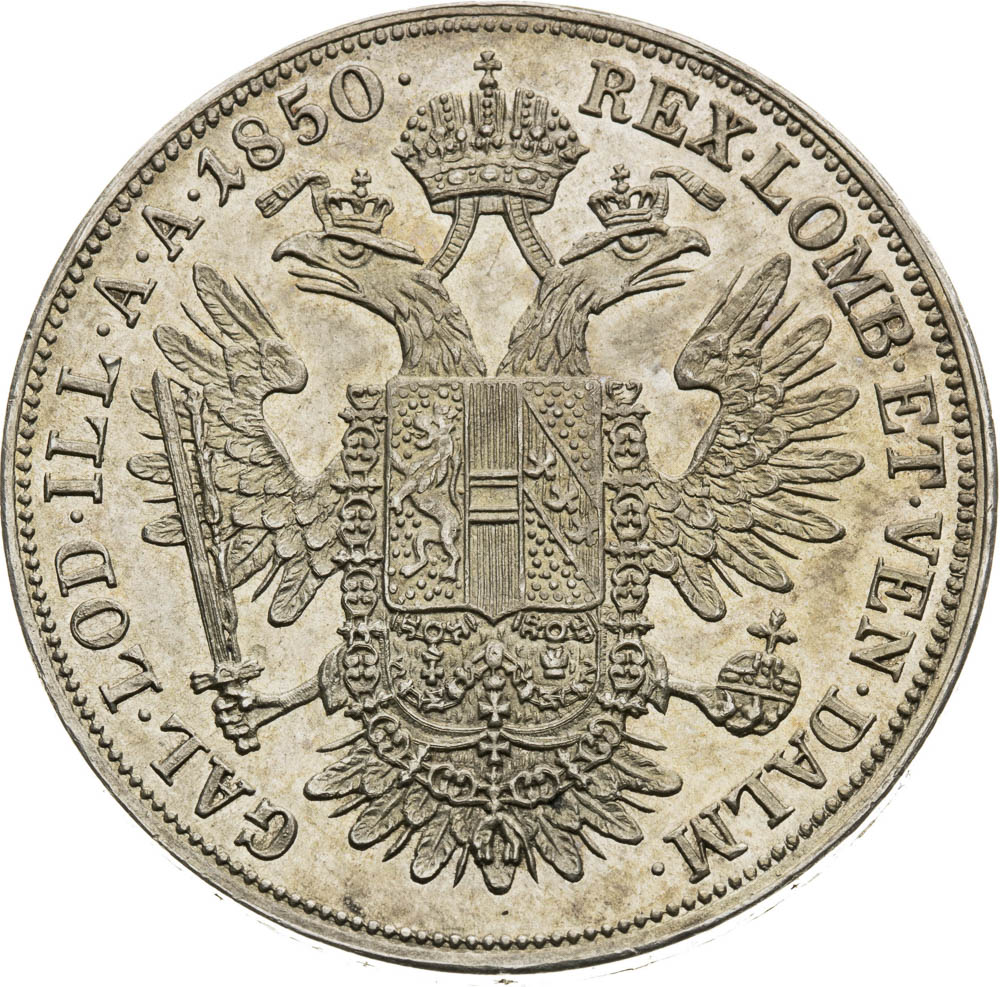 1/2 Thaler 1850 - back