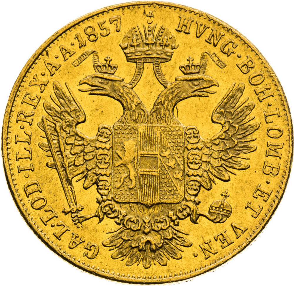 Ducat 1857 - back