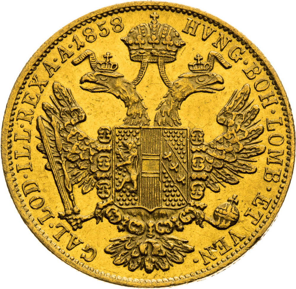 Ducat 1858 - back