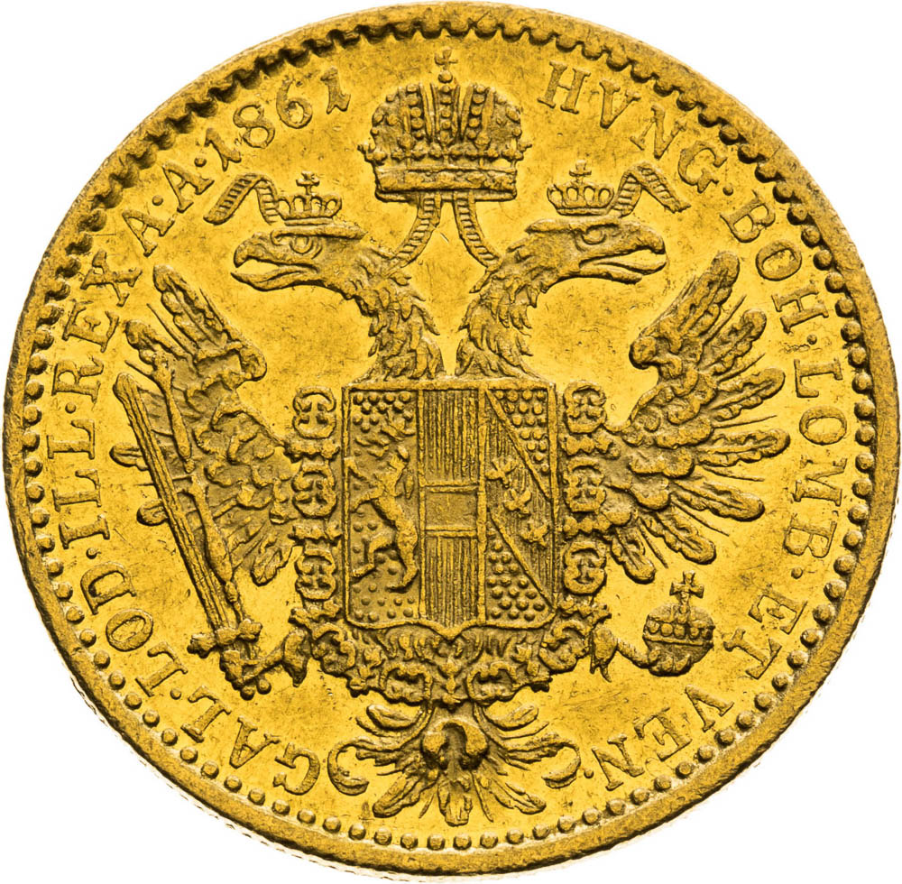 Ducat 1861 - back