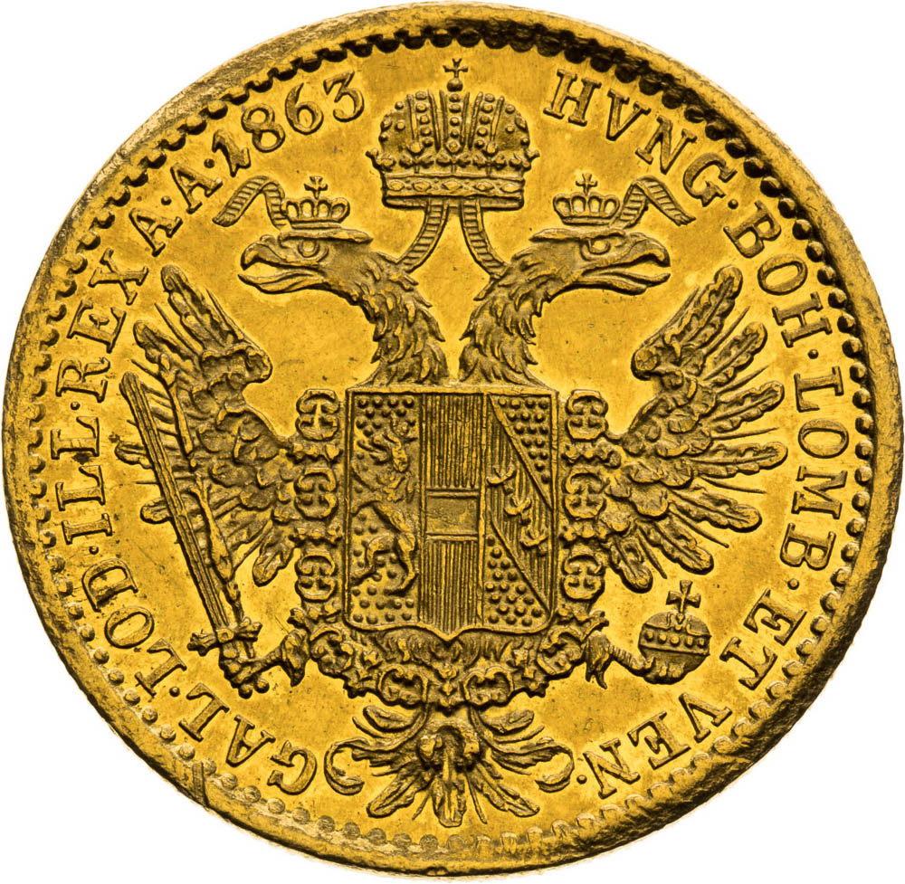 Ducat 1863 - back