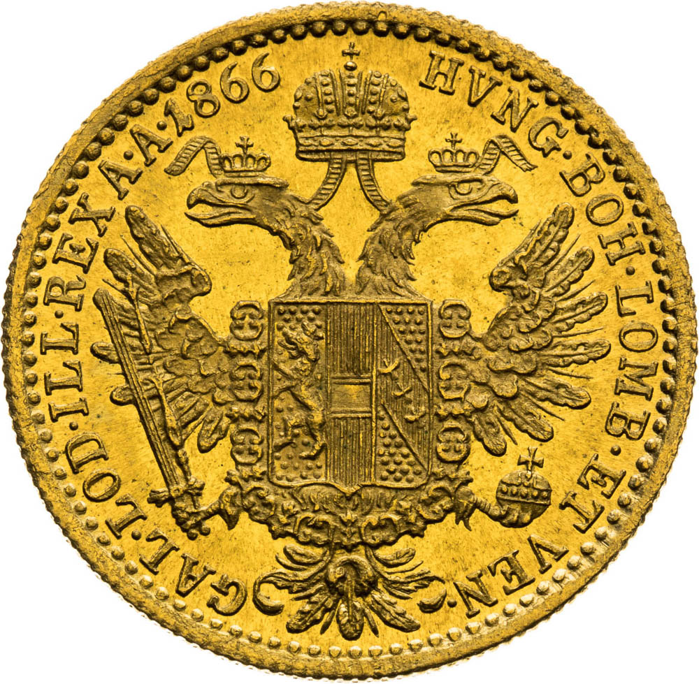Ducat 1866 - back