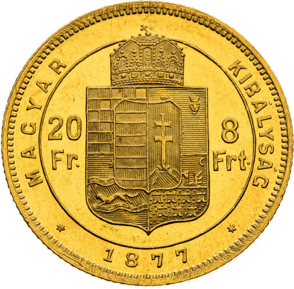 8 Forint 1877 - back