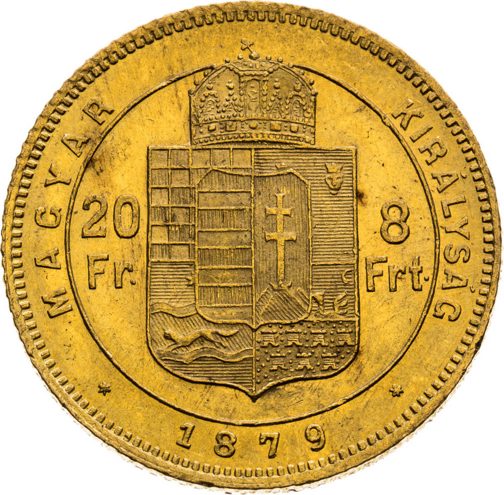 8 Forint 1879 - back