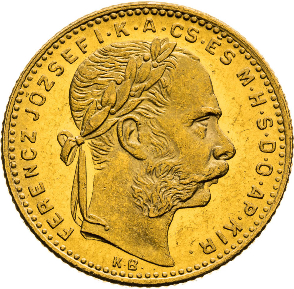 8 Forint 1883 - front