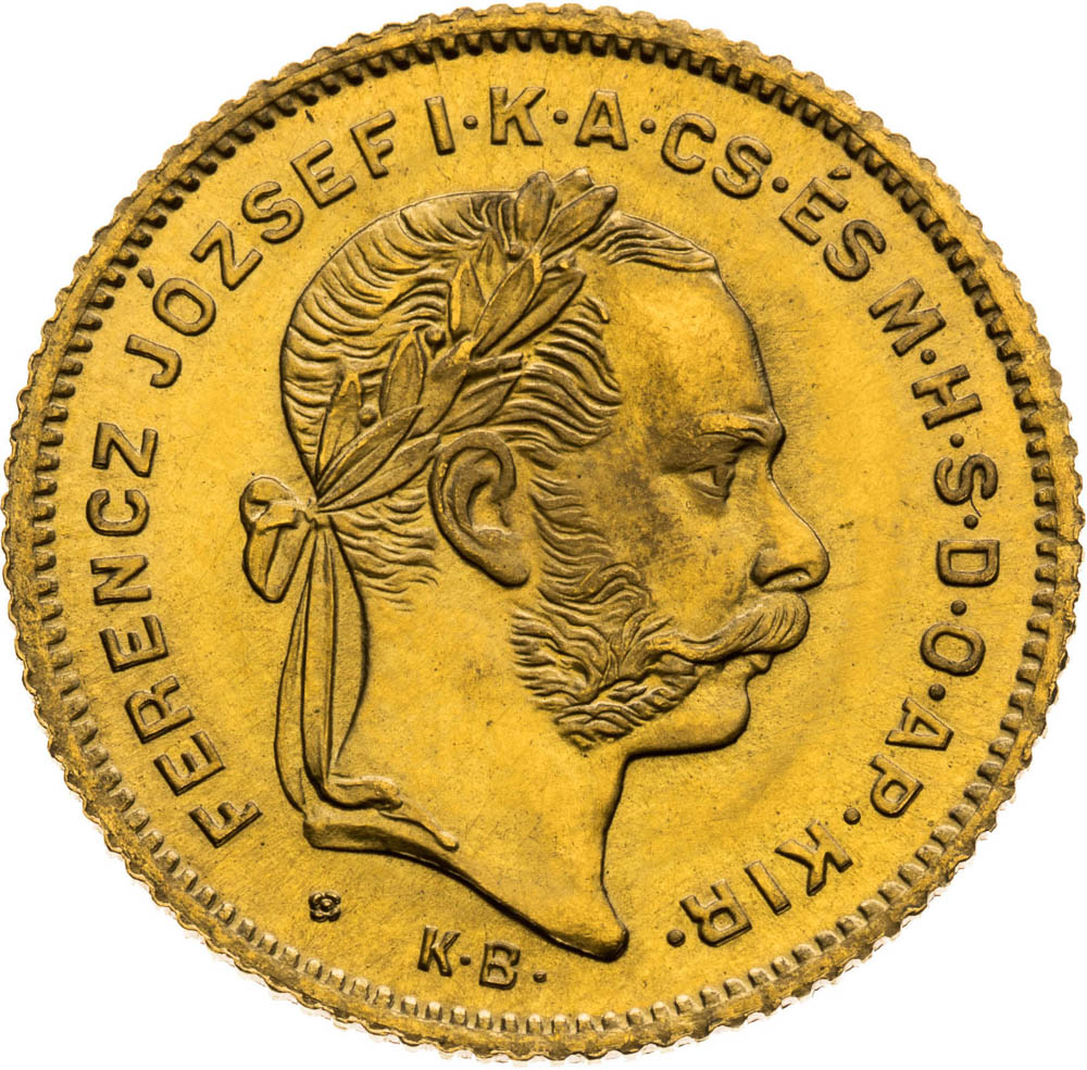 4 Forint 1870 - front