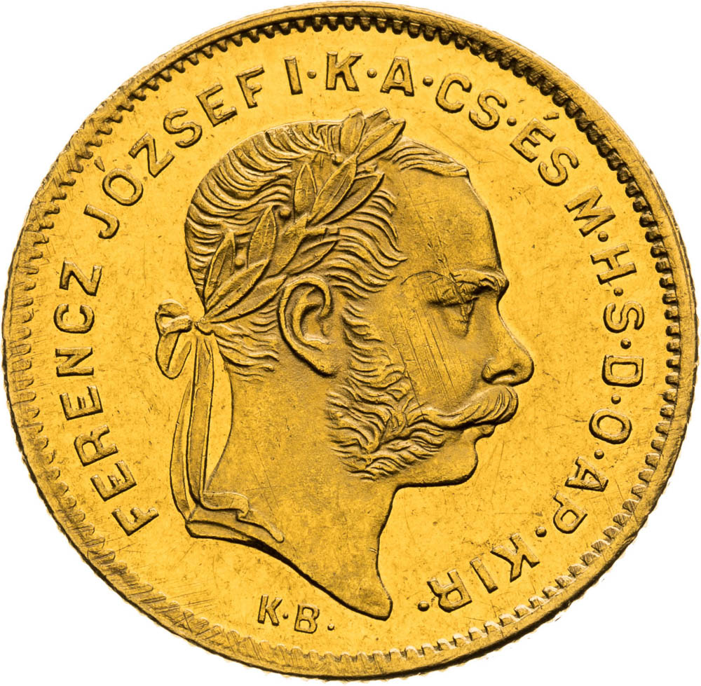 4 Forint 1875 - front