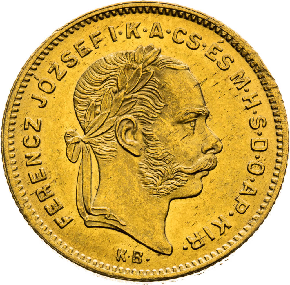 4 Forint 1876 - front